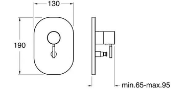 PIX CRIPX689 - Stainless steel shower mixer with diverter by CRISTINA Rubinetterie - view 3